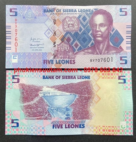 Sierra Leone 5 Leones 2022 UNC