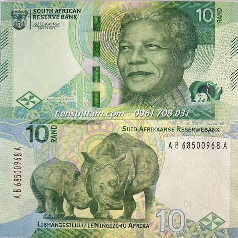 South Africa - Nam Phi 10 Rand 2023 UNC