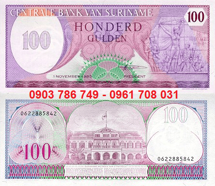 Suriname 100 Gulden 1985 UNC