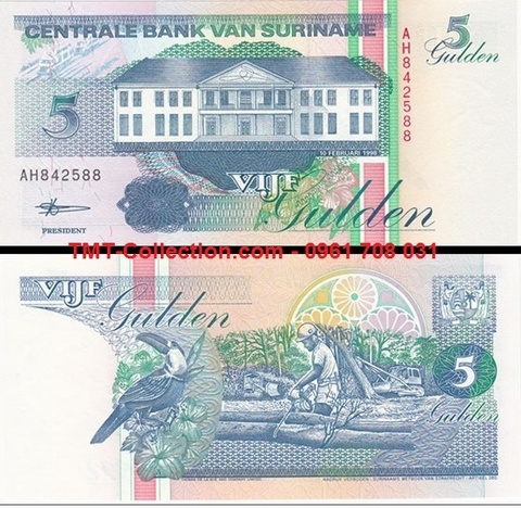 Suriname 5 Gulden 1996 UNC