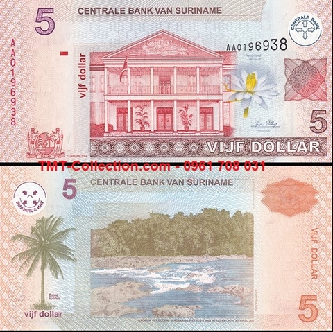 Suriname 5 Gulden 2004 UNC