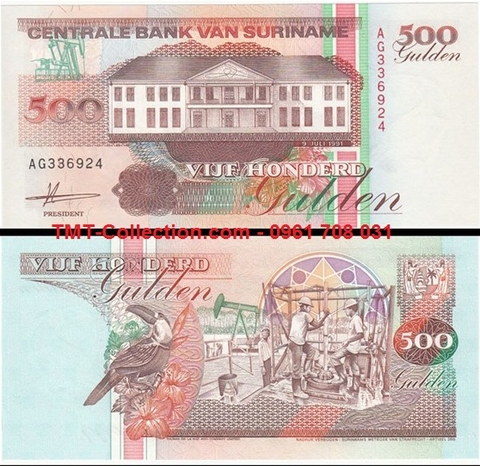 Suriname 500 Gulden 1991 UNC (tờ)