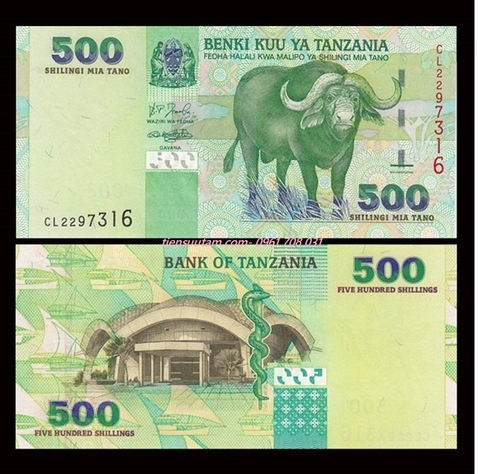 Tanzania 500 Shillings 2003 UNC