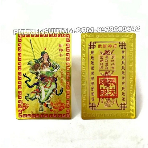 Thẻ Kim Bài Quan Vũ Quan Công