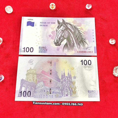 Tiền Lì Xì 100 Euro Hình Con Ngựa 2026 - SP008200