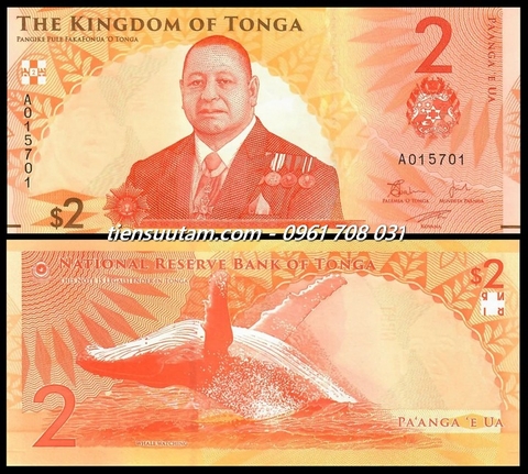 Tonga 2 Pa'anga 2023 UNC