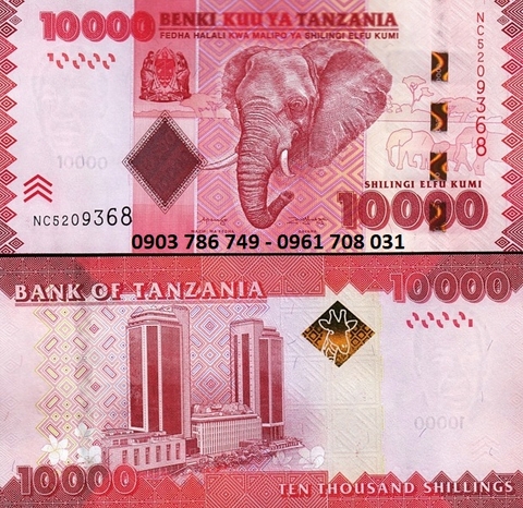 Tanzania 10.000 Shillings 2020 UNC