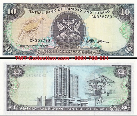 Trinidad and Tobago 10 Dollars 1985