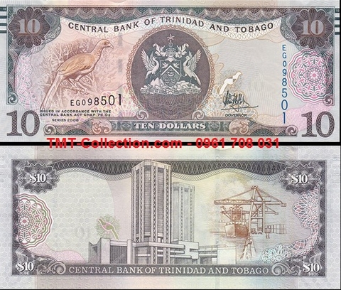 Trinidad and Tobago 10 Dollars 2006 UNC