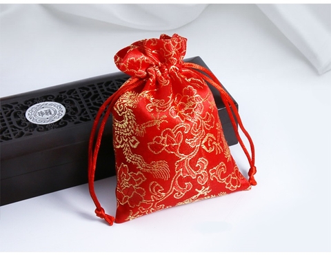 Túi gấm thổ cẩm HÌNH RỒNG Size 7x9 cm 