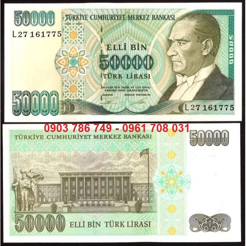 Turkey - Thổ Nhỉ Kỳ 50.000 Lira 1970 UNC