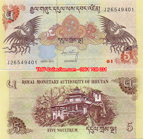 Bhutan 5 Ngultrum 2011 UNC