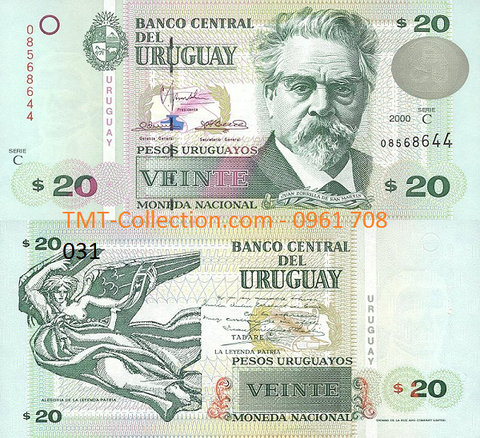 Uruguay 20 Pesos 2000 UNC