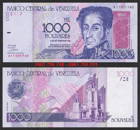 Venezuela 1000 Bolivares 1998 UNC