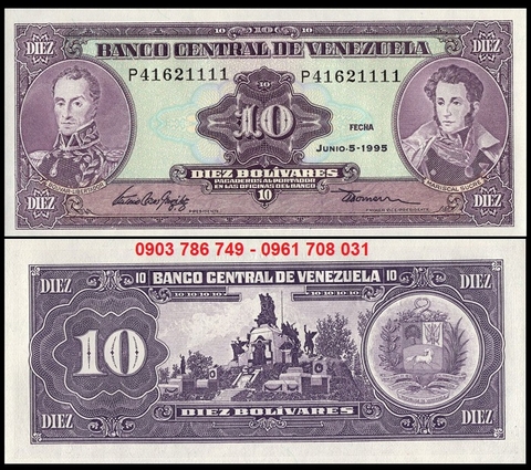 Venezuela Billete 10 Bolivares 1995