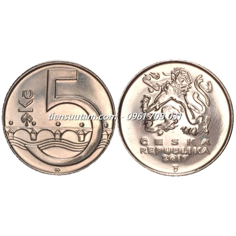 Xu Czech Republic ( Cộng Hòa Séc ) 5 Korun 1993-2024