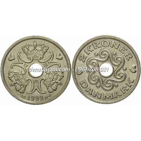 Xu Denmark - Đan Mạch 2 Kroner 1992-2023