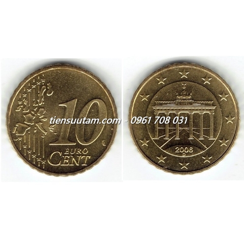 Xu Germany - Đức 10 Cent Euro 2002-2006