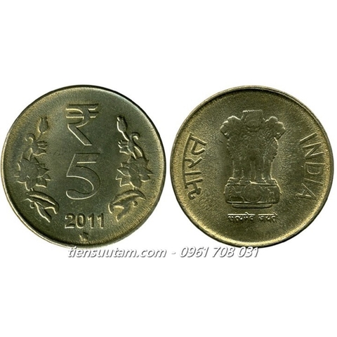 Xu India - Ấn Độ 5 Rupee 2011-2019