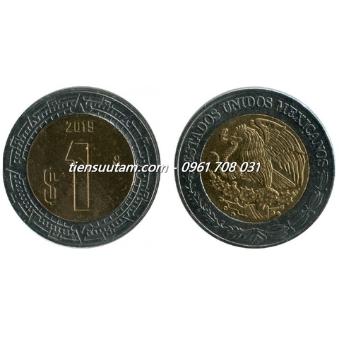 Xu Mexico 1 Peso 1996 - 2023