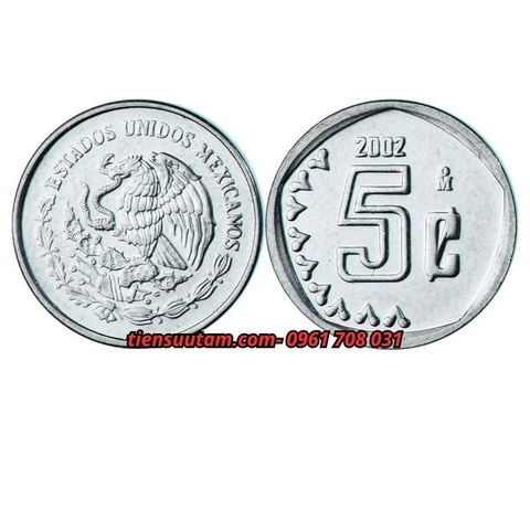 Xu Mexico 5 Centavos 2002