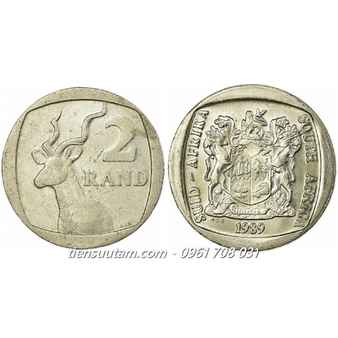 Xu South Africa - Nam Phi 2 Rand 1989-1995