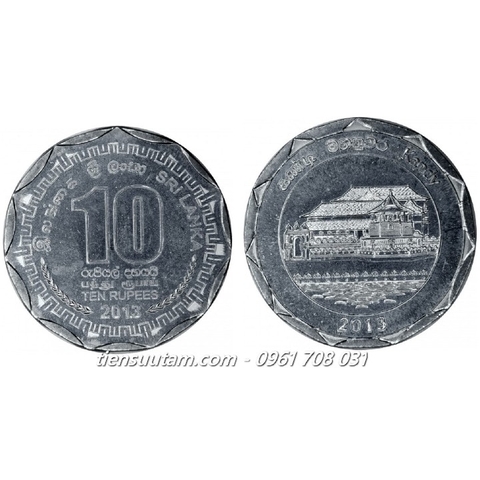 Xu Srilanka 10 Rupee 2013 Kandy