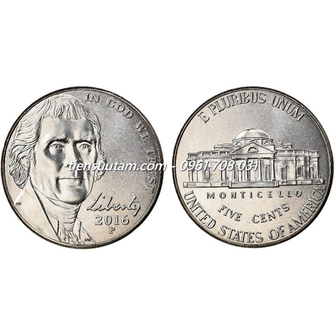 Xu USA - Mỹ 5 Cents 2006 - 2024