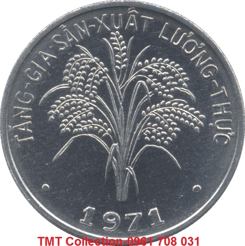 Xu Việt Nam Cộng Hòa 1 Đồng 1971 (Nhôm)