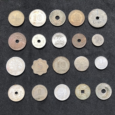 Bộ 20 tiền xu Việt Nam qua các thời kỳ