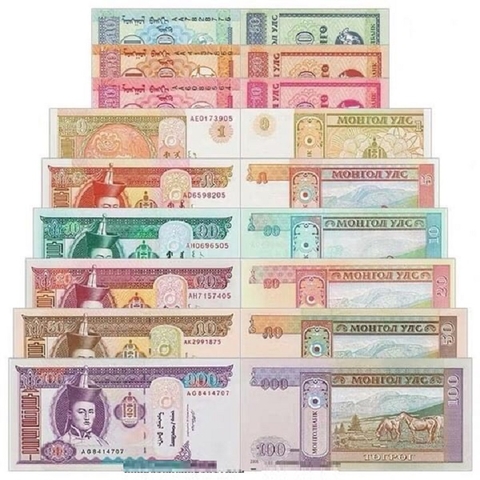 Bộ 9 tờ Mông Cổ