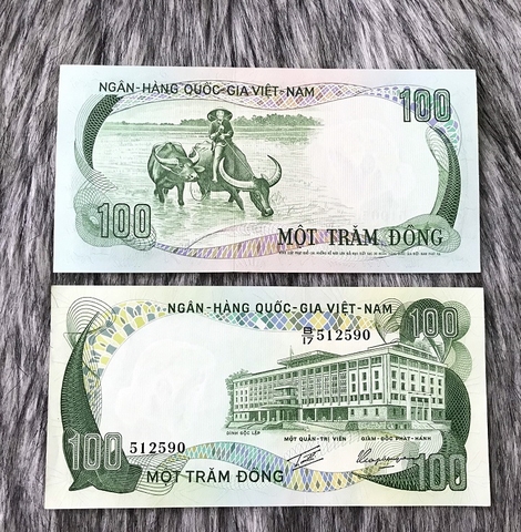 Tiền 100 đồng Con Trâu Của Việt Nam