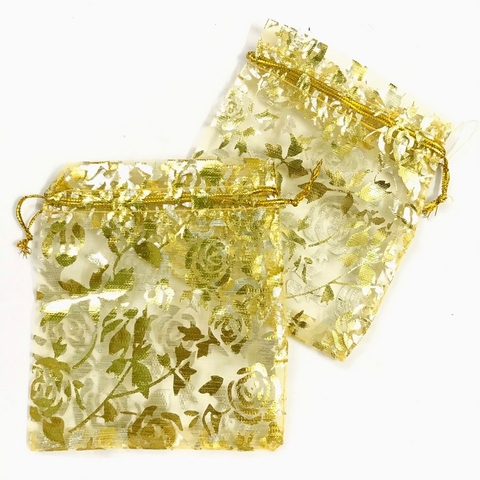 Túi vải hoa văn 10x12