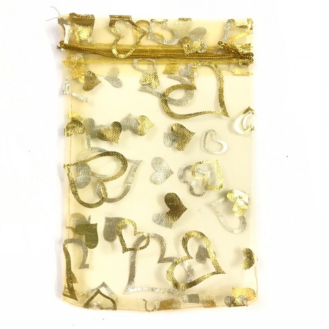 Túi vải hoa văn 12x15