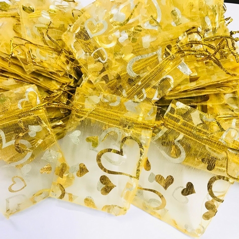 Combo 100 Túi vải hoa văn 7x9