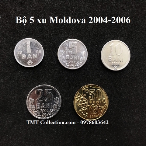 Bộ 5 xu Moldova 2004-2006