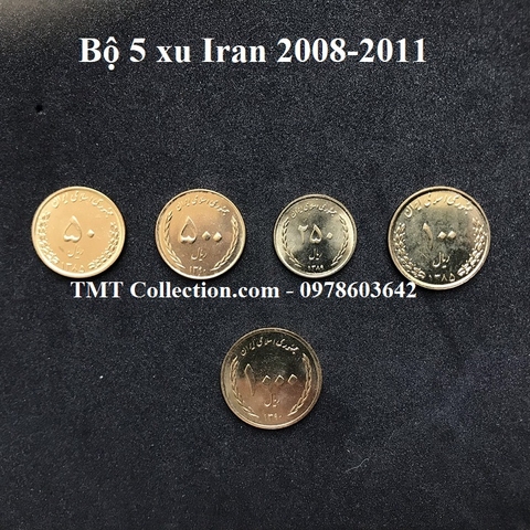 Bộ 5 xu Iran 2008-2011