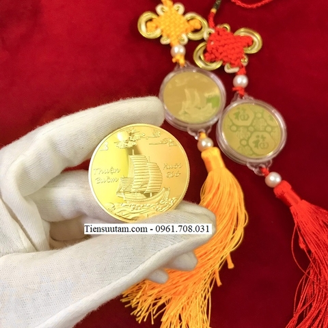 Dây Treo Xu May Mắn Thuận Buồm Xuôi Gió