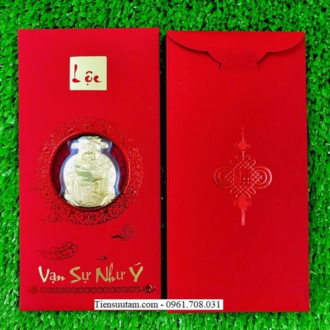 Bao Lì Xì Lộc Ông Thần Tài Mạ Vàng VIP