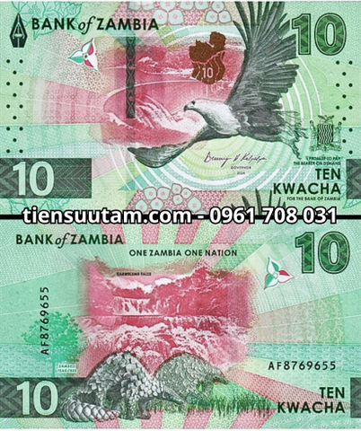 Zambia 10 Kwacha 2024 UNC
