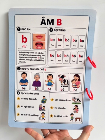 Phiếu luyện phát âm tiếng Việt khổ A4