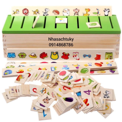 Hộp Gỗ Thả Hình Nhận Biết