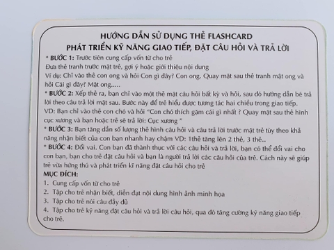 Bộ thẻ Đặt và trả lời câu hỏi 5 chủ đề (150 thẻ)