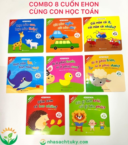Bộ 8 cuốn ehon toán học
