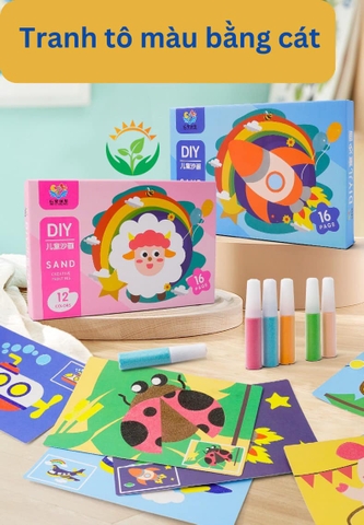 Tranh tô màu bằng cát
