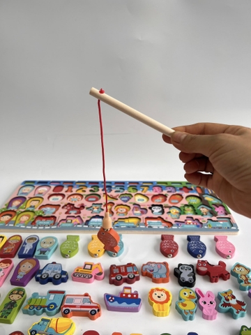 Bảng gỗ số 5 in 1