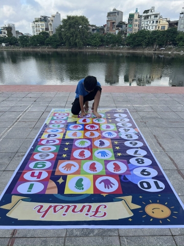 Thảm vận động số chữ cái (mẫu 6)