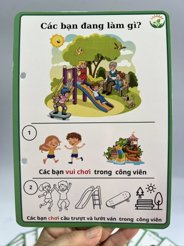 Flashcard mở rộng câu theo tranh tập 2 (cán bóng)