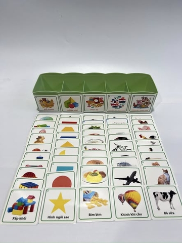 Học liệu phân loại thẻ theo chủ đề (không nắp)