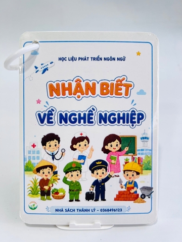 Flashcard dạy bé về nghề nghiệp khổ A6